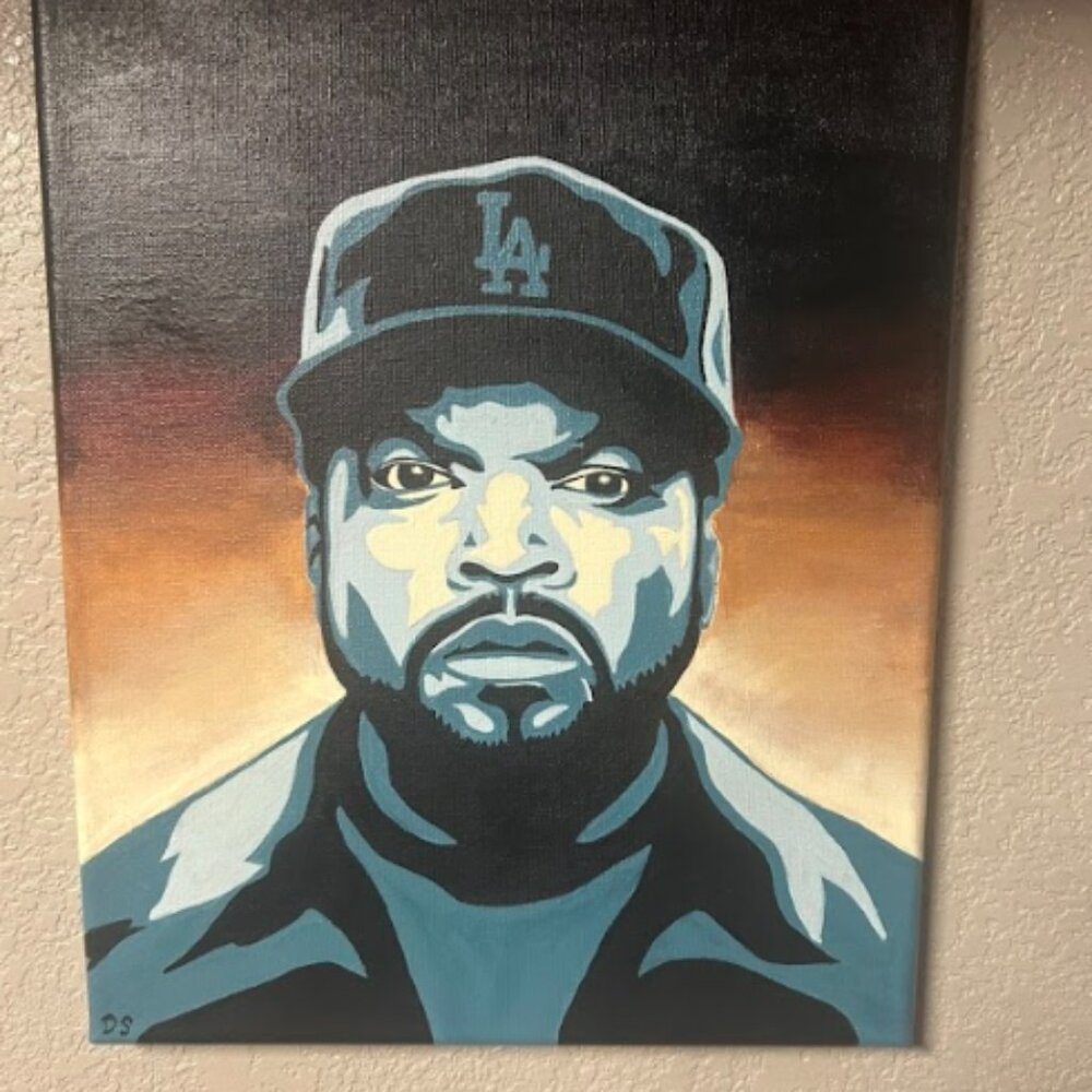 Ice cube painting